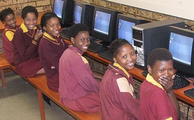 Africa charity project smiling computers